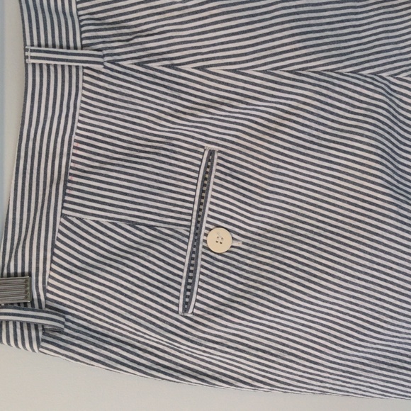 Max Mara Weekend Bianco/Azzurro Pants, Slim/cigarette trouser, Size 4, Blue/Wht - Picture 6 of 6